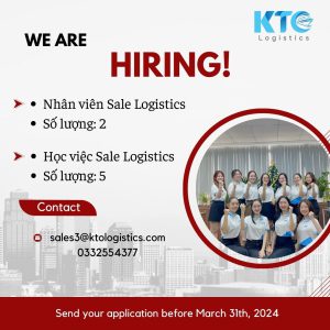 KTO LOGISTICS TUYỂN DỤNG NHÂN VIÊN THÁNG 3/2024