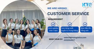 [KTO LOGISTICS]TUYỂN DỤNG NHÂN VIÊN CUSTOMER SERVICE CÓ KINH NGHIỆM TRÊN 1 NĂM.